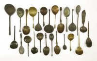 Lot 172 - Twenty-five early metal spoons