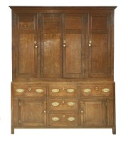 Lot 554 - An oak housekeeper's cupboard