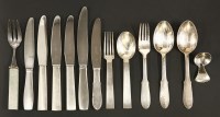 Lot 167 - A French silver fork and spoon