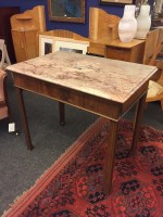 Lot 502 - A mahogany console table