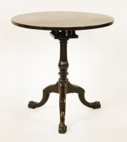 Lot 553 - A George III mahogany circular tripod table