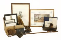 Lot 343 - Military items: including an officer's sword