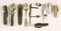 Lot 186 - Combination patent folding cutlery