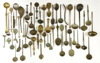 Lot 160 - A collection of metalware Middle Eastern and Iranian spoons