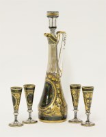 Lot 276 - An enamelled and gilt decanter