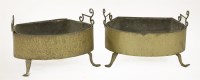 Lot 178 - A pair of brass braziers