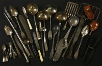 Lot 235 - A collection of silver plated ladles