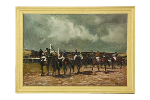 Lot 321 - Matt Bruce RI (1915 - 2000) 
AT THE RACES