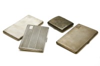 Lot 74 - Four silver cigarette cases