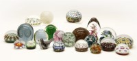 Lot 144 - Twenty two glass paperweights