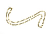 Lot 30 - An Italian 9ct gold filed curb link necklace