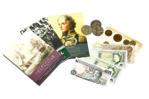 Lot 54 - A collection of coins and bank notes