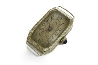 Lot 33 - An American ladies Art Deco mechanical watch head movement