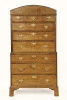 Lot 450 - A mahogany chest on chest