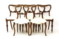 Lot 455 - A set of three William IV rosewood dining chairs