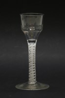 Lot 132 - An 18th century cordial glass