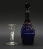 Lot 134 - An 18th century cordial glass