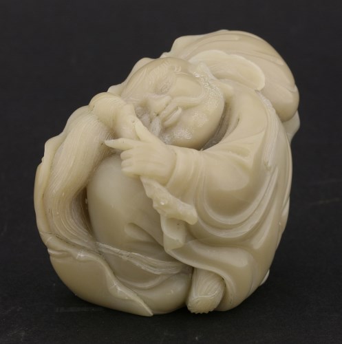 Lot 133 - A Chinese soapstone carving