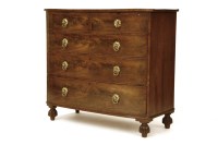 Lot 439 - A Regency mahogany bow fronted chest of two short and three long drawers