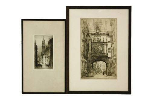 Lot 334 - Mortimer L Menpes (1855-1938)
'THE GREAT CLOCK TOWER