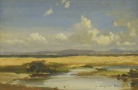Lot 497 - Vernon Ward (1905-1985)
A RIVER LANDSCAPE WITH DISTANT MOUNTAINS
Signed l.r.