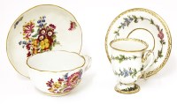Lot 144 - A Meissen teacup and saucer