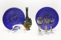 Lot 249 - A pair of Victorian carnival glass dishes