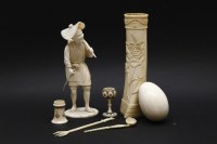 Lot 267 - A 19th century Chinese ivory figure