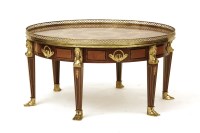 Lot 426 - A Louis XVI design inlaid kingwood low table