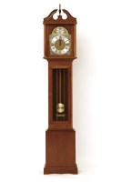 Lot 409 - A modern mahogany grandmother clock