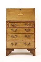 Lot 461 - An Edwardian inlaid mahogany bureau of small size