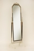 Lot 458 - A Venetian design cheval mirror
