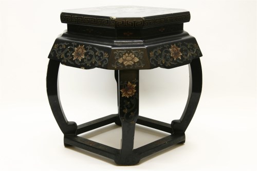 Lot 417 - A Chinese lacquered small table/stand