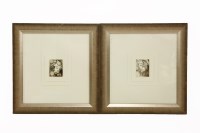 Lot 327 - 20th century school
FACES
A pair of etchings