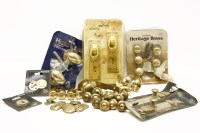 Lot 206 - Three pairs of modern solid brass door knobs