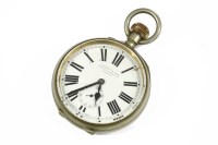 Lot 60 - A white metal Goliath open faced pocket watch
