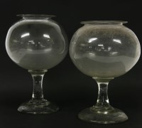 Lot 270 - Two Victorian leech jars
