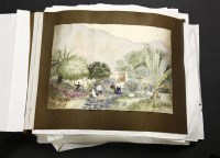 Lot 191 - An album containing a collection of watercolours