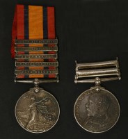 Lot 127 - Two Medals:
a Boer War Medal