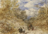 Lot 367 - David Cox OWS (1783-1859)
WELSH LANE
Signed and dated 1851 l.l.