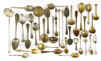 Lot 158 - A collection of metalware spoons