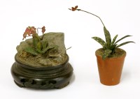 Lot 217 - Two Beatrice Hindley miniature models of flowers