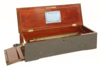 Lot 196 - A Nicole Frères key wind musical box