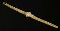 Lot 237 - A ladies' 18ct gold Cyma mechanical 'Cymaflex' bracelet watch