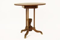 Lot 469 - An Empire style mahogany tilt top table