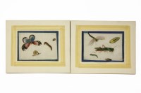 Lot 161 - Two Chinese pith paper paintings of insects