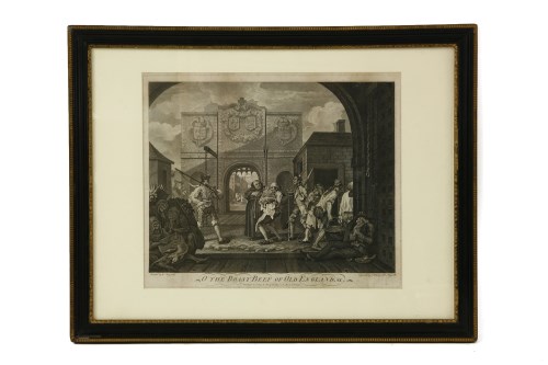 Lot 317 - William Hogarth (1697-1764) 
'O THE ROAST BEEF OF OLD ENGLAND'