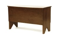 Lot 413 - An 18th century and later oak and plank coffer