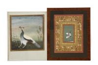 Lot 291 - Two Indian miniature pictures