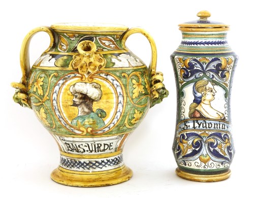 Lot 198 - Two 17th century-style drug jars